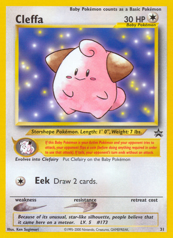 Cleffa from Wizards Black Star Promos