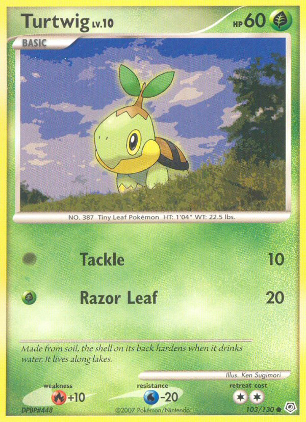 Turtwig from Diamond & Pearl