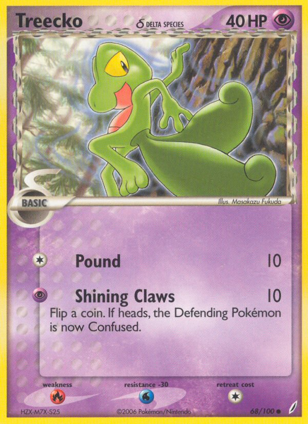 Treecko δ from Crystal Guardians