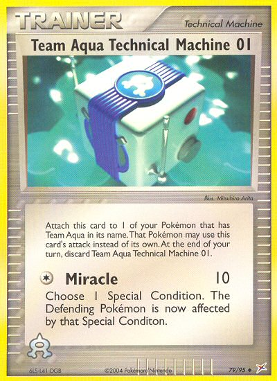 Team Aqua Technical Machine 01 from Team Magma vs Team Aqua