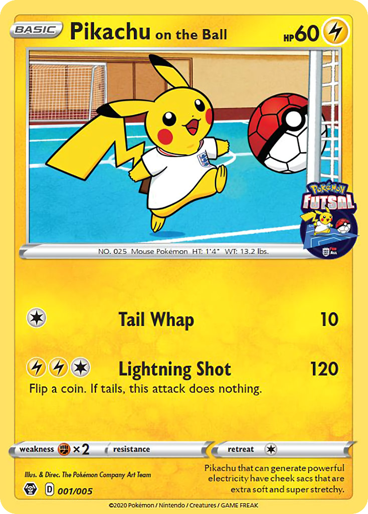 Pikachu on the Ball from Pokémon Futsal Collection