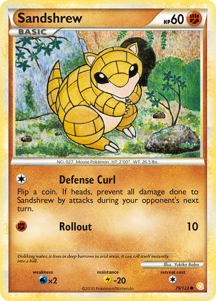 Sandshrew from HeartGold & SoulSilver