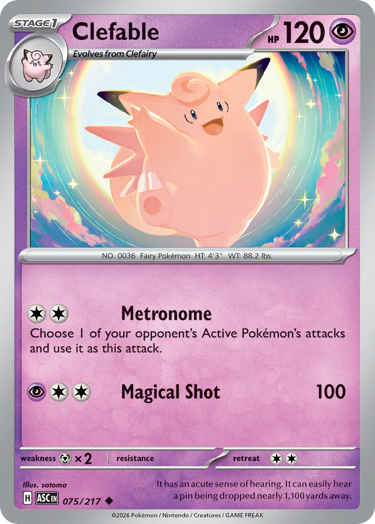 Clefable from Ascended Heroes