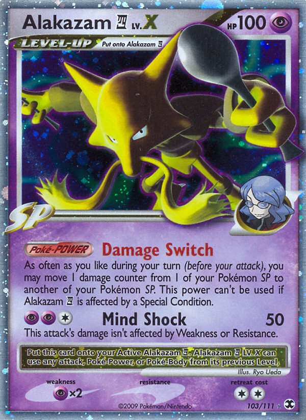 Alakazam E4 LV.X from Rising Rivals