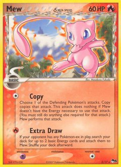 Mew δ from POP Series 5