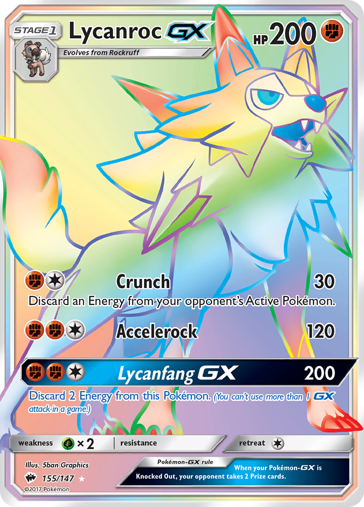 Lycanroc-GX from Burning Shadows