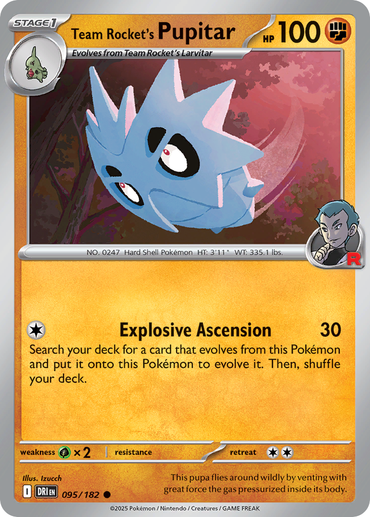 Team Rocket's Pupitar from Destined Rivals