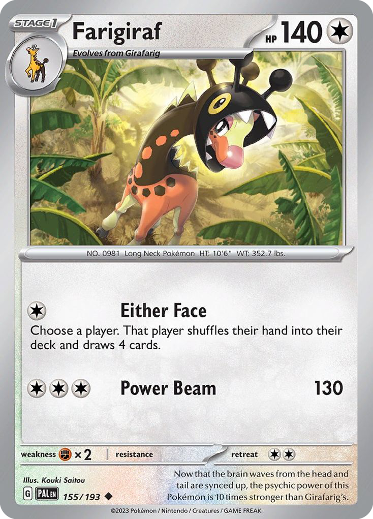 Farigiraf from Paldea Evolved