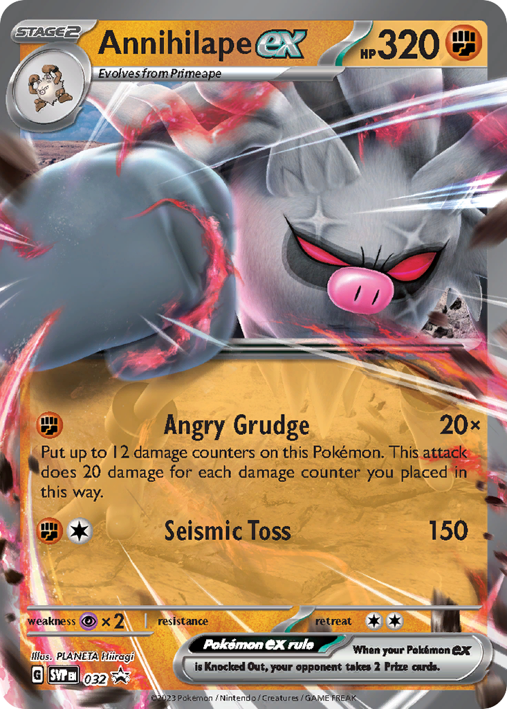 Annihilape ex from Scarlet & Violet Black Star Promos
