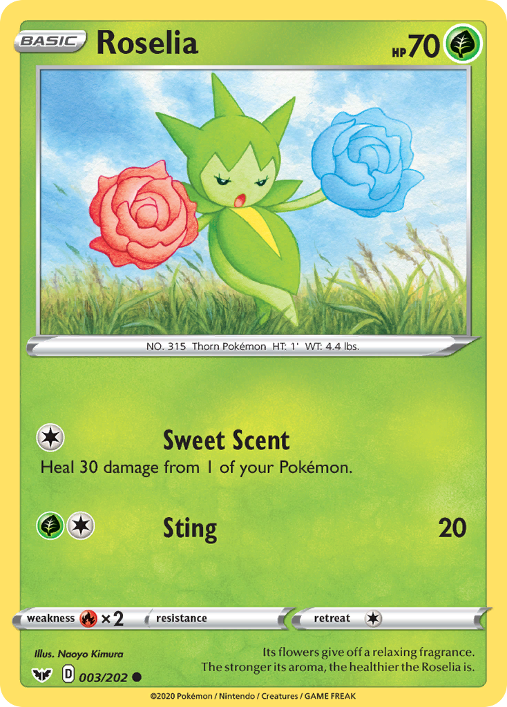 Roselia from Sword & Shield