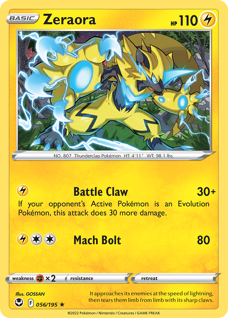 Zeraora from Silver Tempest