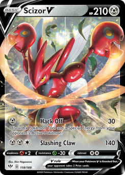 Scizor V from Darkness Ablaze