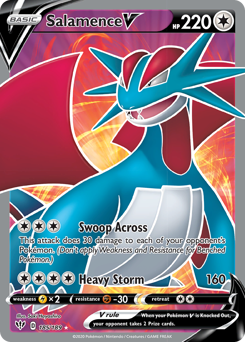Salamence V from Darkness Ablaze