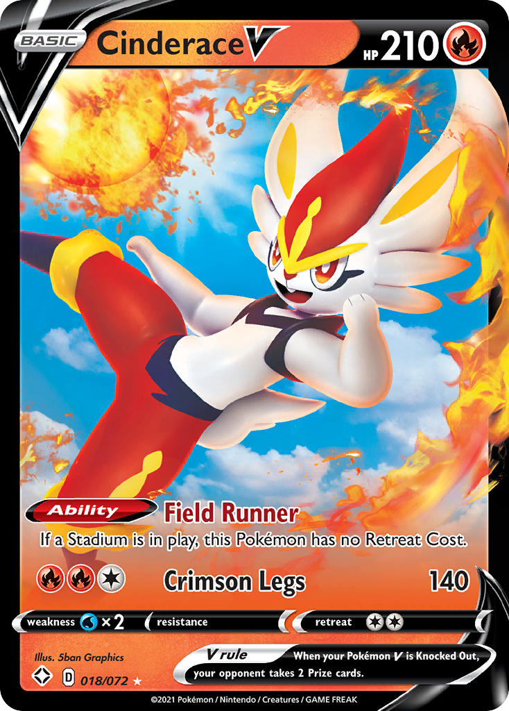 Cinderace V from Shining Fates