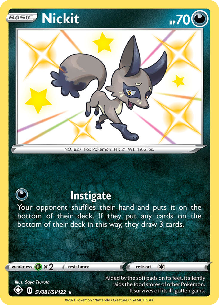 Nickit from Shining Fates Shiny Vault