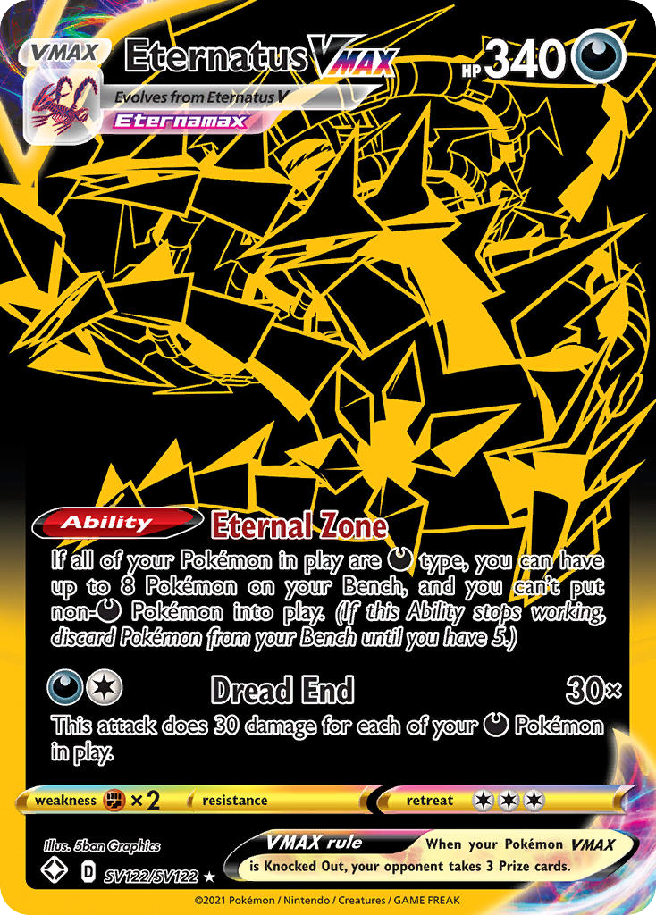 Eternatus VMAX from Shining Fates Shiny Vault