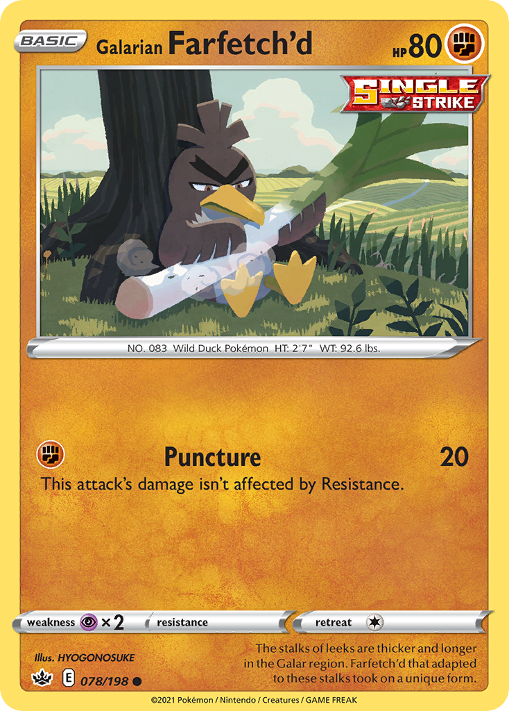 Galarian Farfetch'd from Chilling Reign