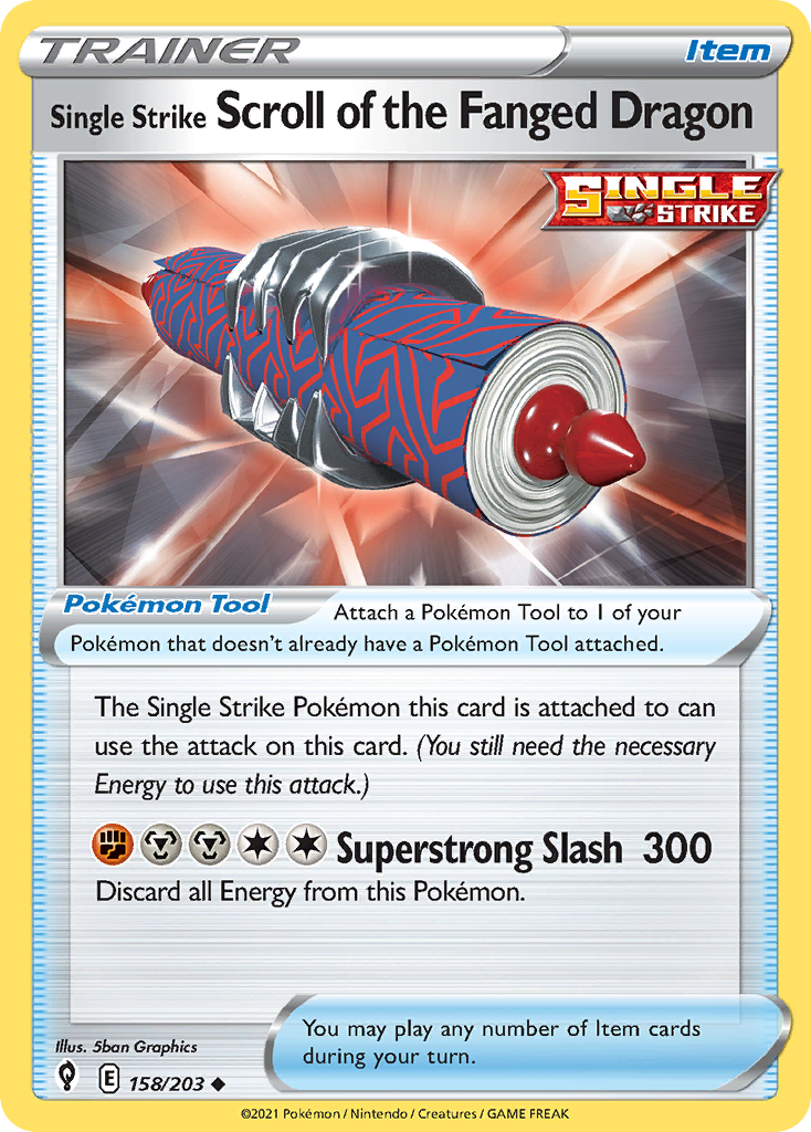 Single Strike Scroll of the Fanged Dragon from Evolving Skies