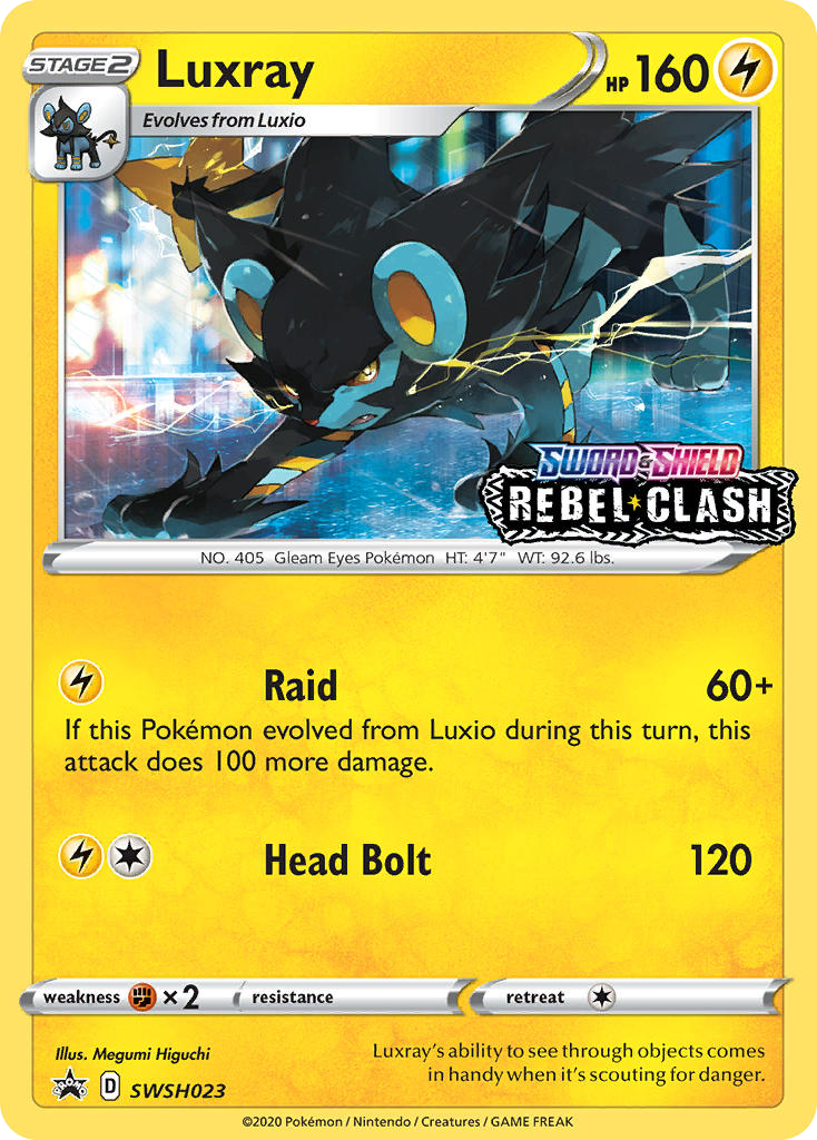 Luxray from SWSH Black Star Promos