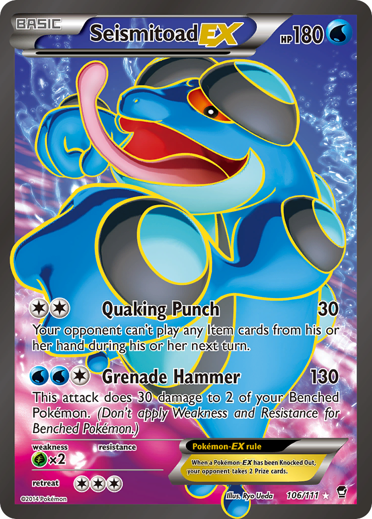Seismitoad-EX from Furious Fists