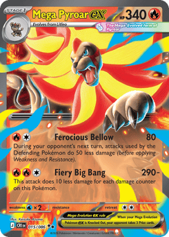 Mega Pyroar ex from Chaos Rising