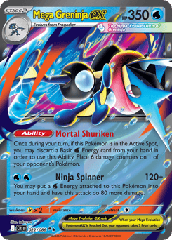 Mega Greninja ex from Chaos Rising