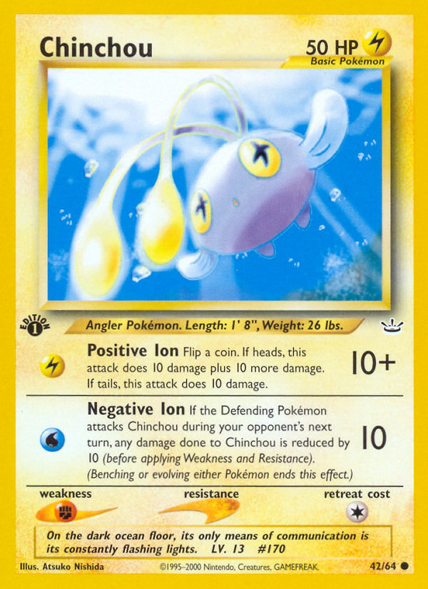 Chinchou from Neo Revelation